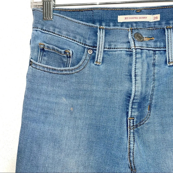 Levi’s 311 Shaping Skinny Light Wash Mid-rise Skinny Jeans 26 Women’s - Picture 3 of 16